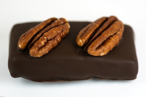 Dark Chocolate Pecan Turtle - Mouses Chocolates & Coffees