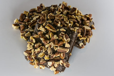 Dark Chocolate Pecan Toffee - Mouses Chocolates & Coffees