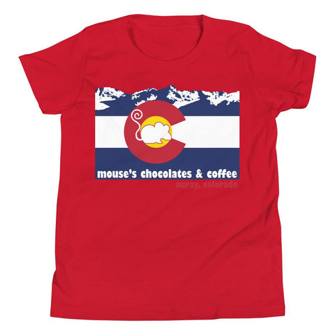 Mouses Colorado Youth Short Sleeve T-Shirt - Mouses Chocolates & Coffees
